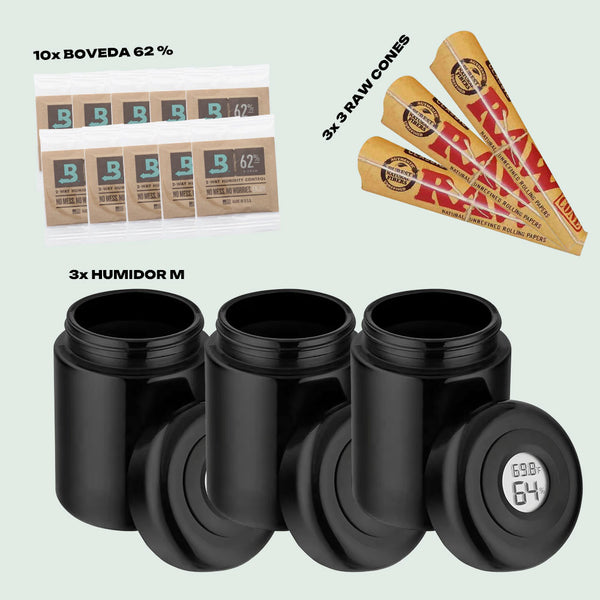 Humidor Bundle (3er Set) Ready to Store - für Home Grower