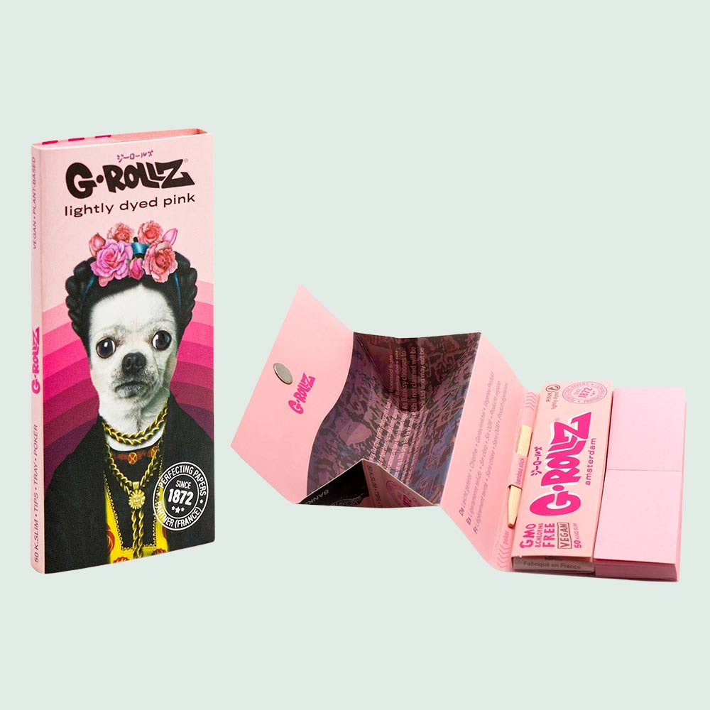 G-ROLLZ 50er Paper + Tips & Tray "Mexican Diamonds" Pink