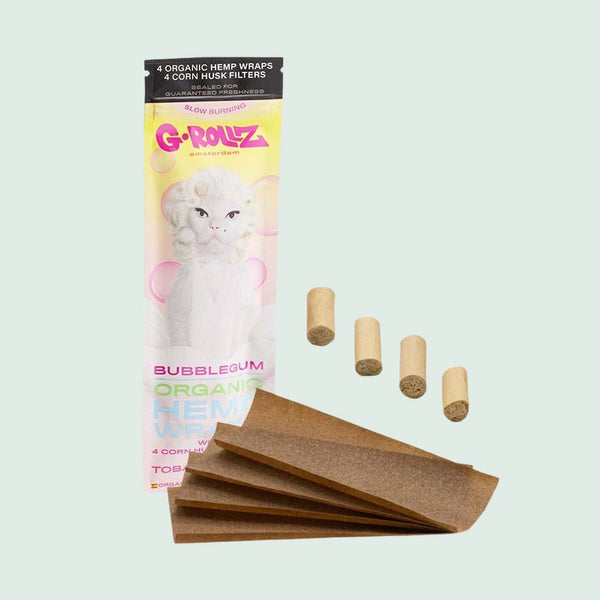 G-ROLLZ - ​​4 flavored hemp wraps & corn husk filters