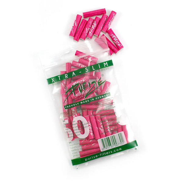 Aktivkohlefilter XTRA-Slim Size PURIZE 50er PE-Beutel (Pink)