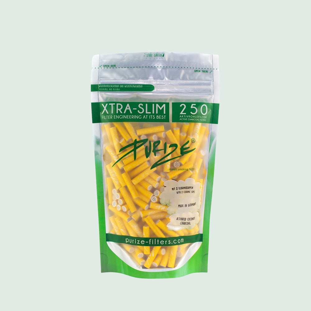 Activated carbon filter XTRA-Slim Size PURIZE 250 PE bag (yellow)
