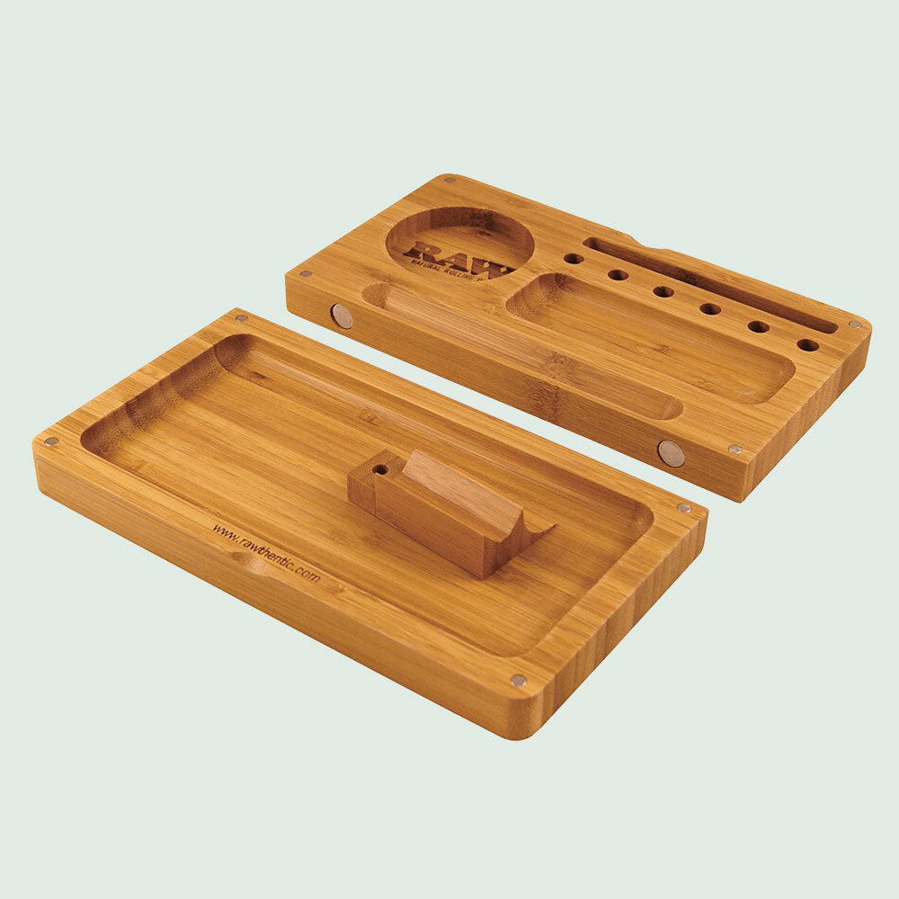 RAW bamboo "back flip" tray - with magnets