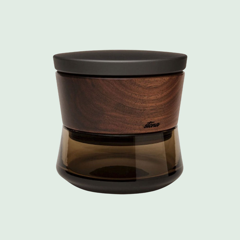 Stona Grinder Walnut (Deep Grey) - nur 129 € inkl. Versand - aus Glas, Holz, Edelstahl & Aluminium